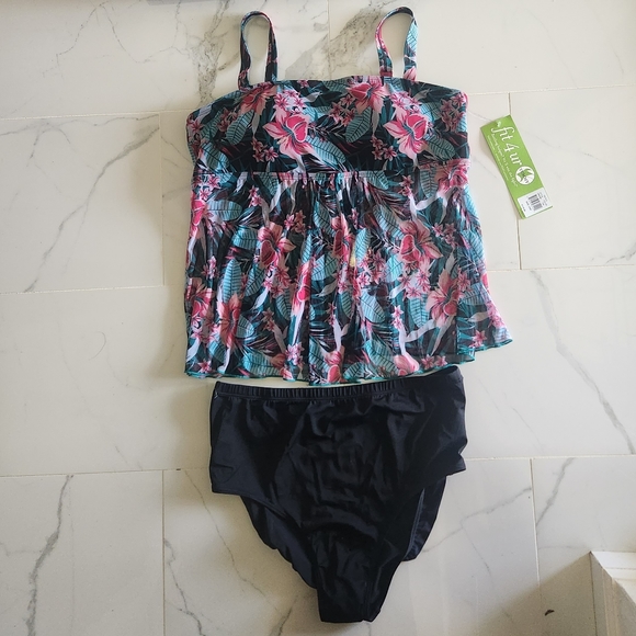 🆕️ Fit 4 U Innovative Swim Solutions Tankini and Bottom Swimwear Set Sz 22W - Picture 16 of 16